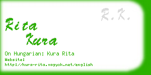 rita kura business card